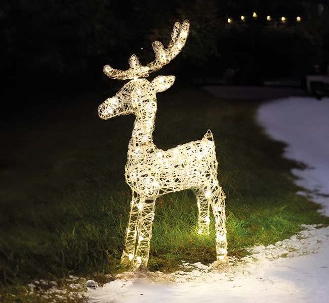 reindeer light display