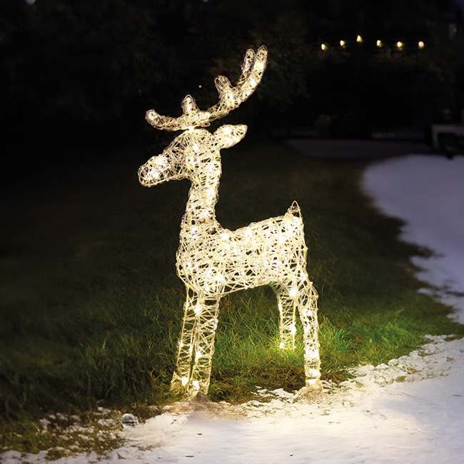 reindeer light display