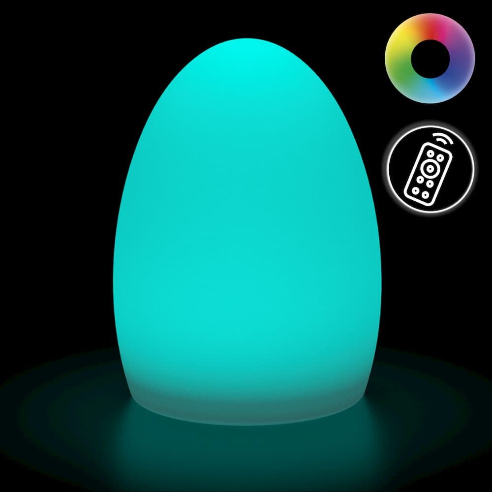 Shimmer Solar Mood Light - Egg key features