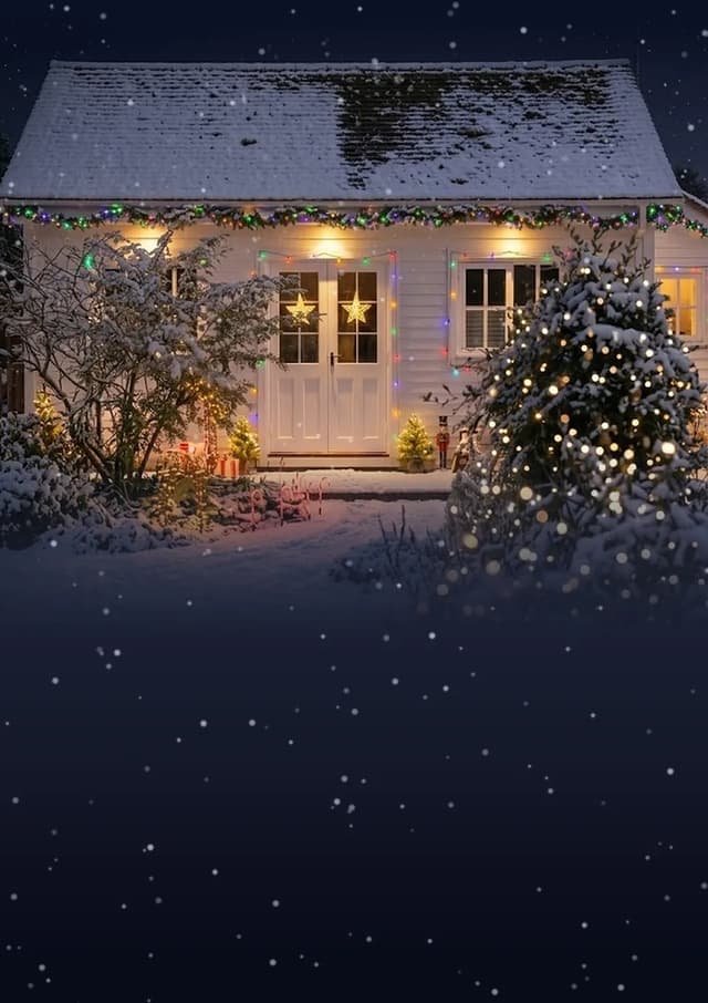Christmas solar lights hero
