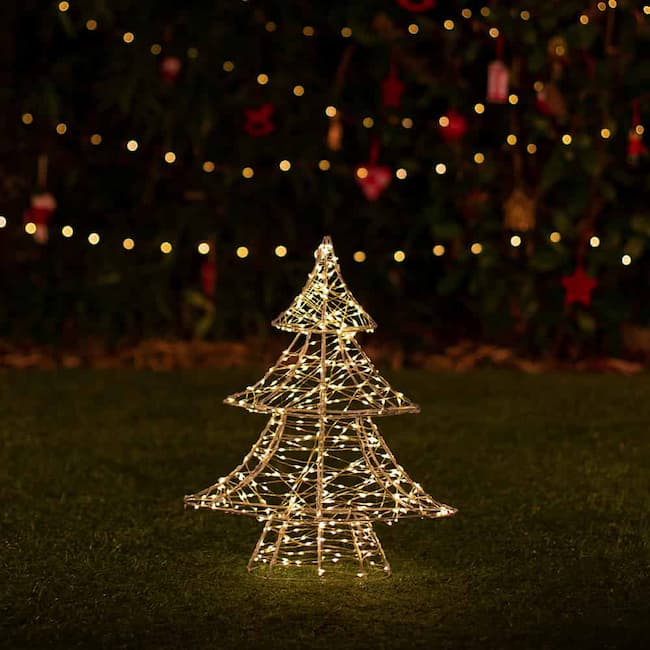 Lumify Warm White & White USB Solar Christmas Lights - Small Tree 400 ...