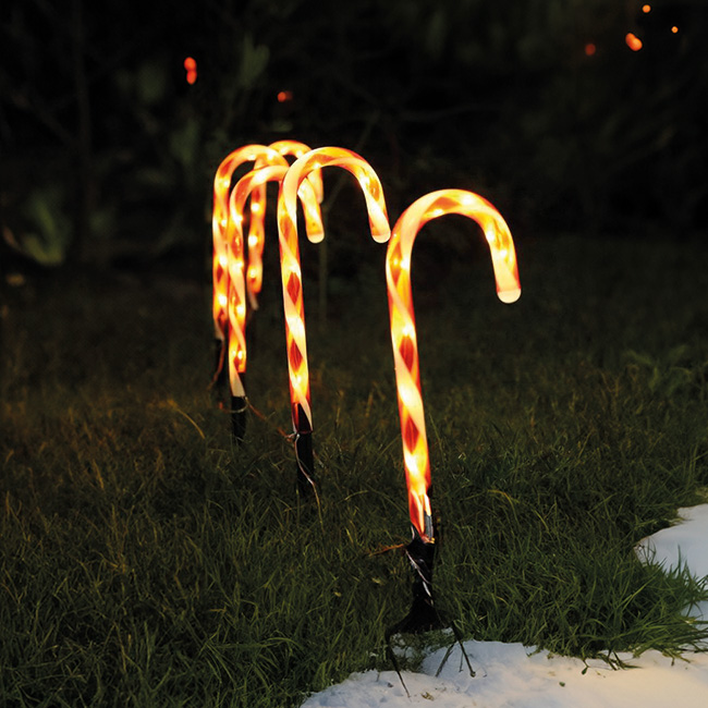 Lapland USB Solar Candy Canes Powered By Leaf Mini