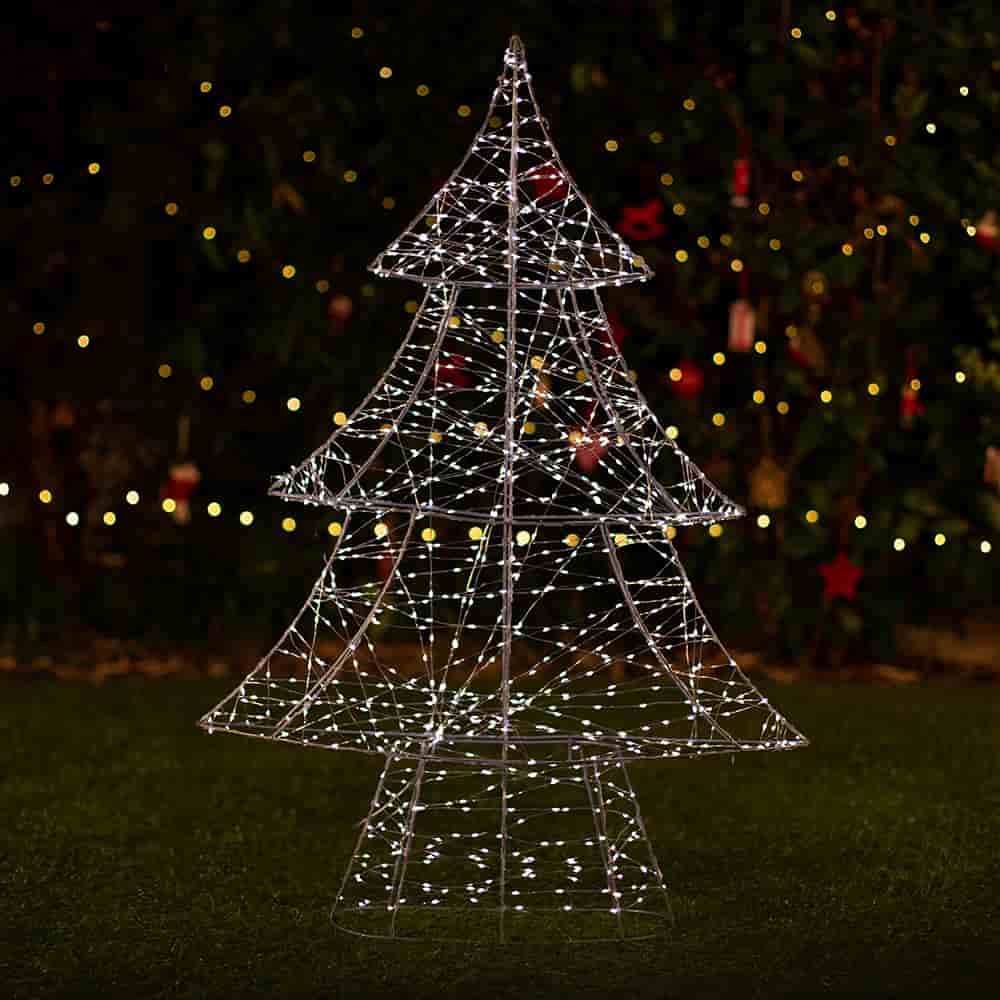 Lumify Warm White & White USB Solar Christmas Lights - Large Tree 960 ...