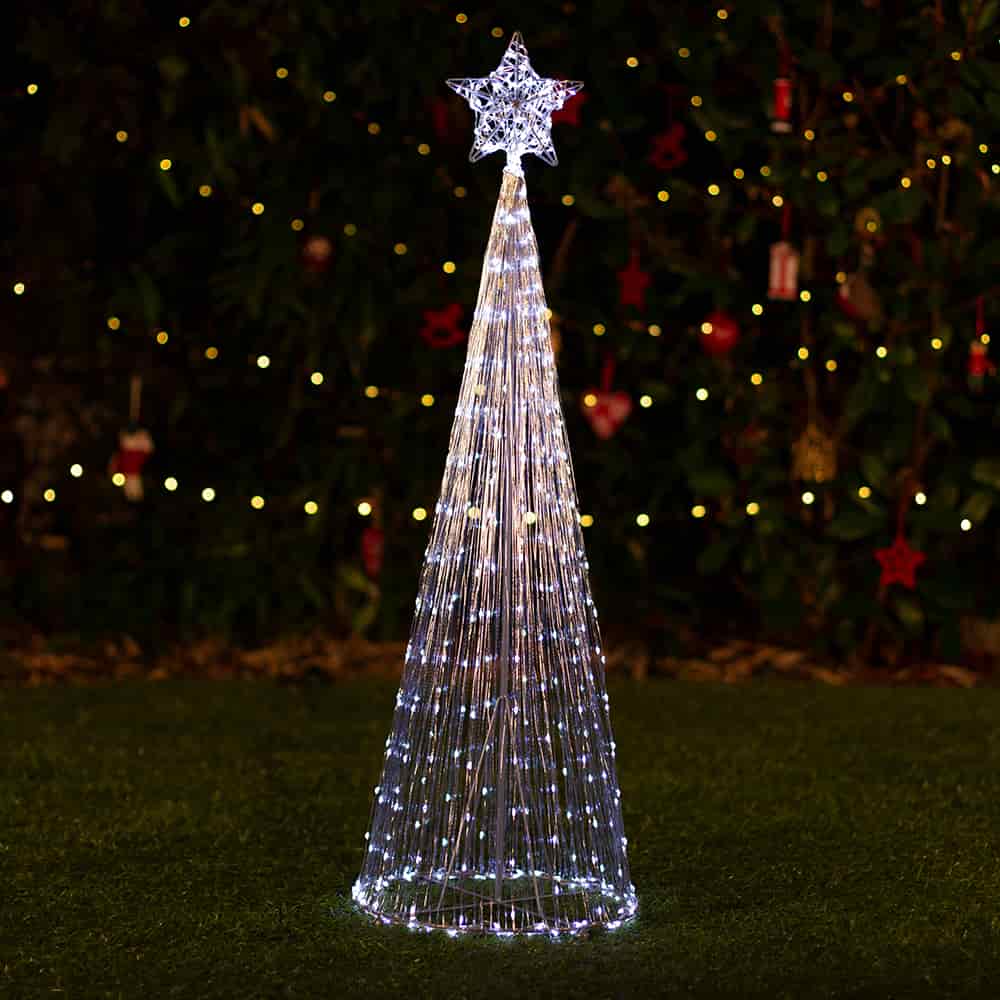 Lumify Warm White & White USB Solar Christmas Lights - Large Cone DualWhite