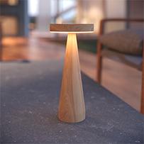 Seattle USB Solar Table Lamp - Oak Edition