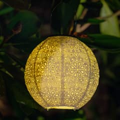 Tyvek White Solar Garden Lantern - Sphere